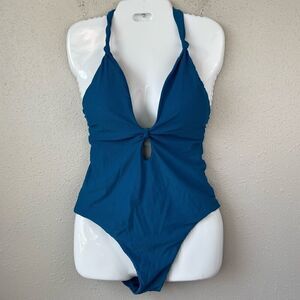 NWT Bar III All Knotted Up One Piece Swim Suit Size L